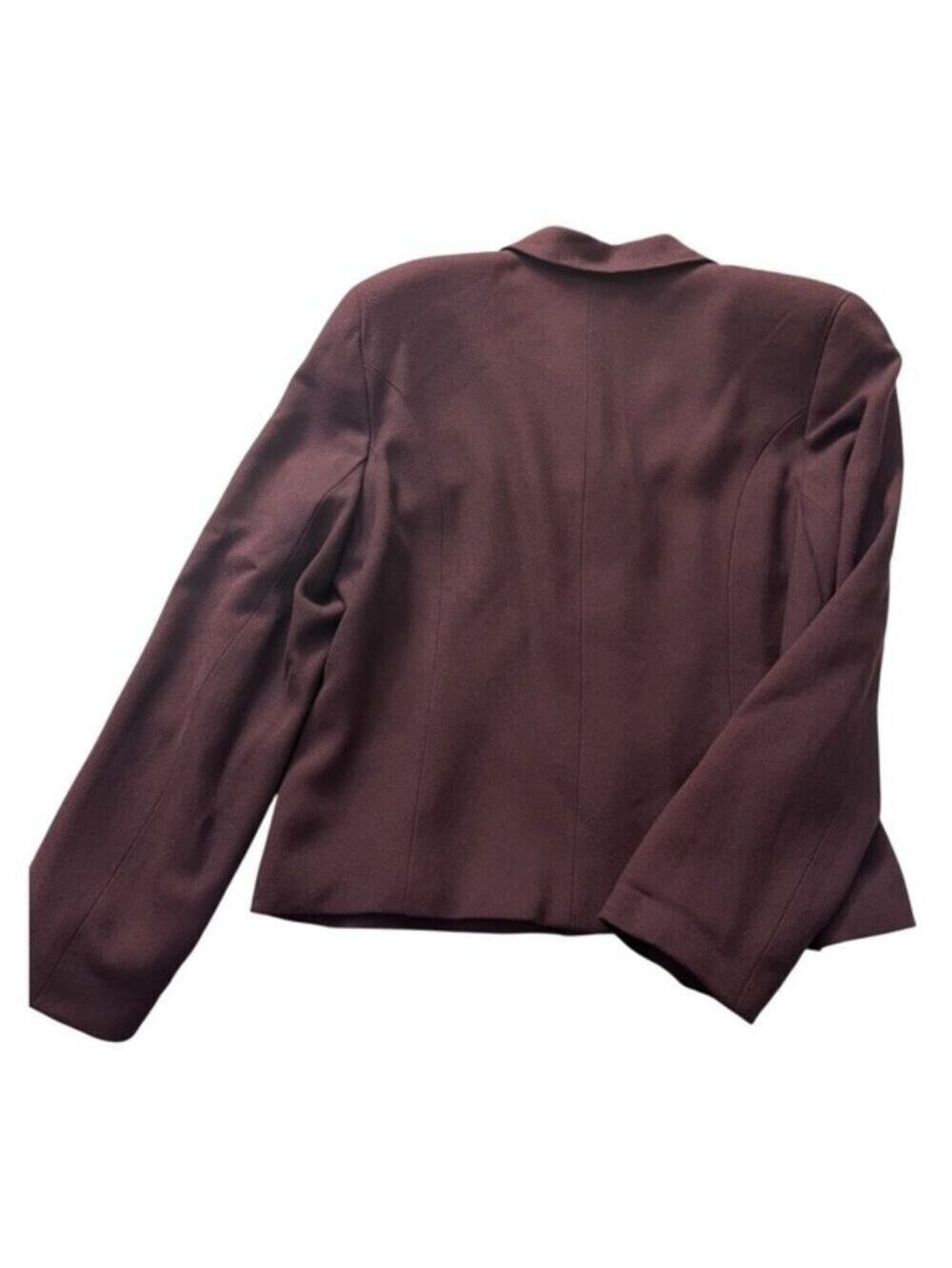 Beechers Brook Wool Skirt Suit Burgundy Size 10 Made in Canada - Picture 3 of 10